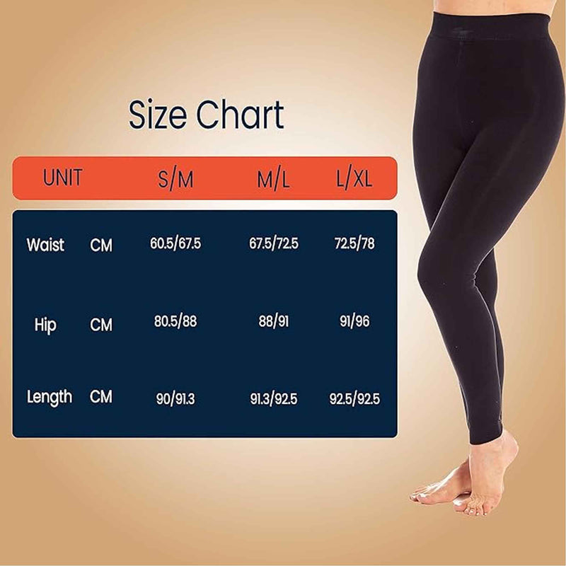 Pack of 2 Womens Ultra Thermal Brushed Black Leggings 140 Denier Warm Stretchy Comfortable Fit Stylish Winter Wear by Heatwave Thermalwear