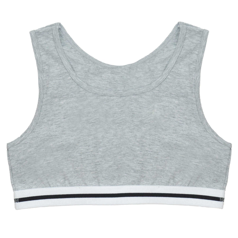Pack of 4 Girls Seamless Sports Bralettes Racer Back Crop Top Training Bra Comfortable Stretchy Yoga Vest for Kids and Teens Ultimate Support by Daisy Dreamer