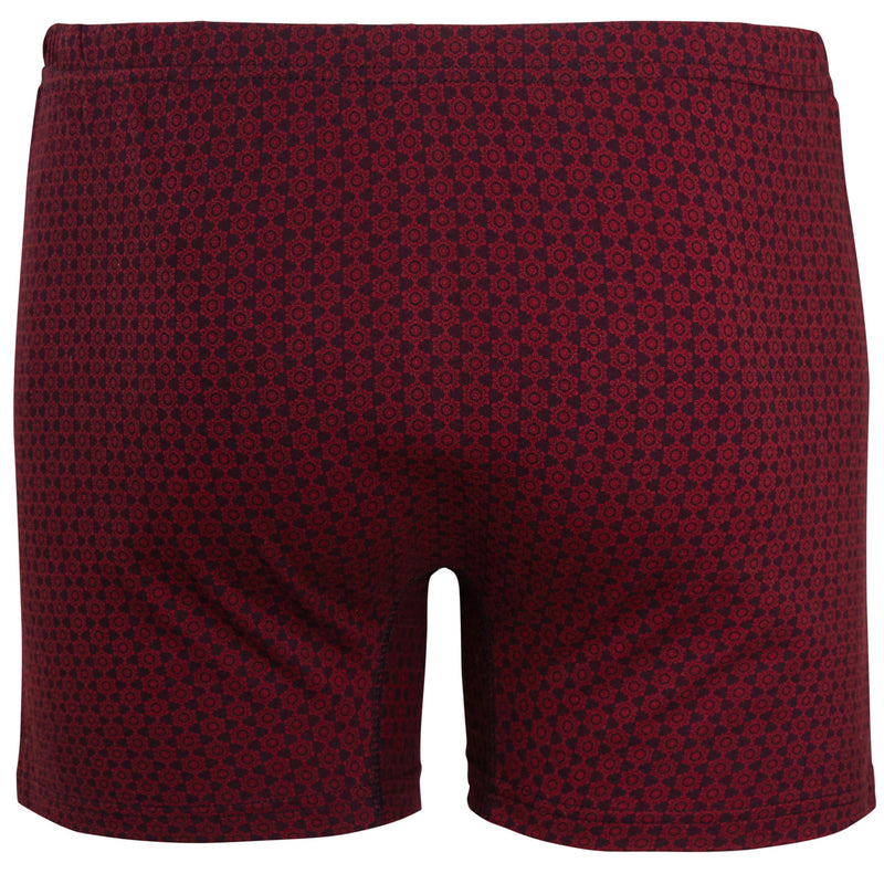 Pack of 6 Men’s Boxer Shorts Classic Fit Jersey Underwear with Printed Design Button Fly & Elastic Waistband by Sock Stack