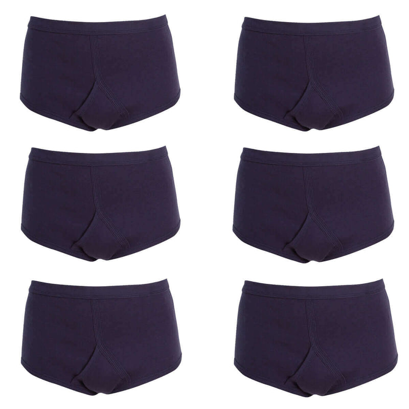 Pack of 6 Mens Organic Cotton Y Front Underpants Breathable Sports and Everyday Wear Various Sizes and Colours Moisture Wicking Comfort by Sock Stack