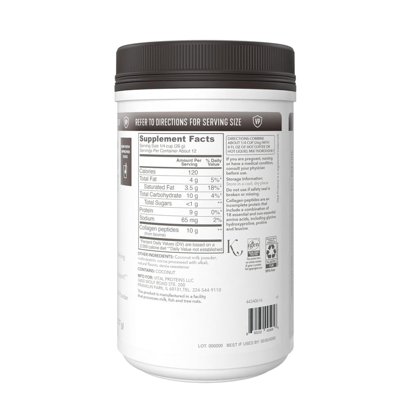Vital Proteins Collagen Peptides Powder – Mocha Coffee Creamer for Hair, Skin & Nails Support | 11.2 oz