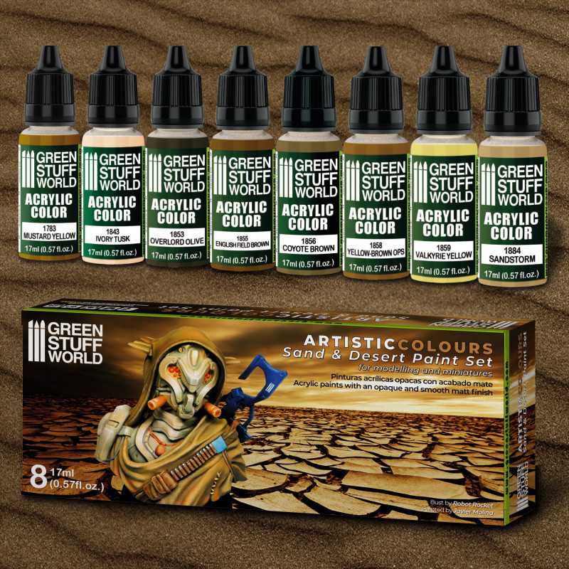 Green Stuff World Paint Set - Sand and Desert