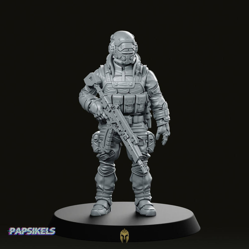 Papz Industries Pmc Operator A Miniature Sci-Fi Soldier