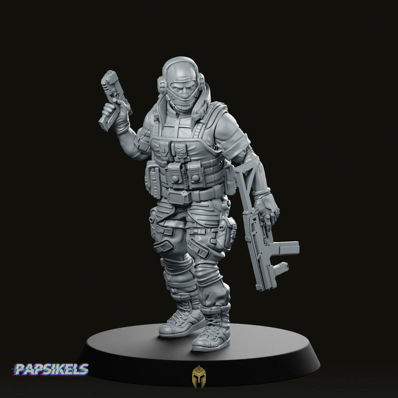 Papz Industries Pmc Operator C Miniature Sci-Fi Tactical