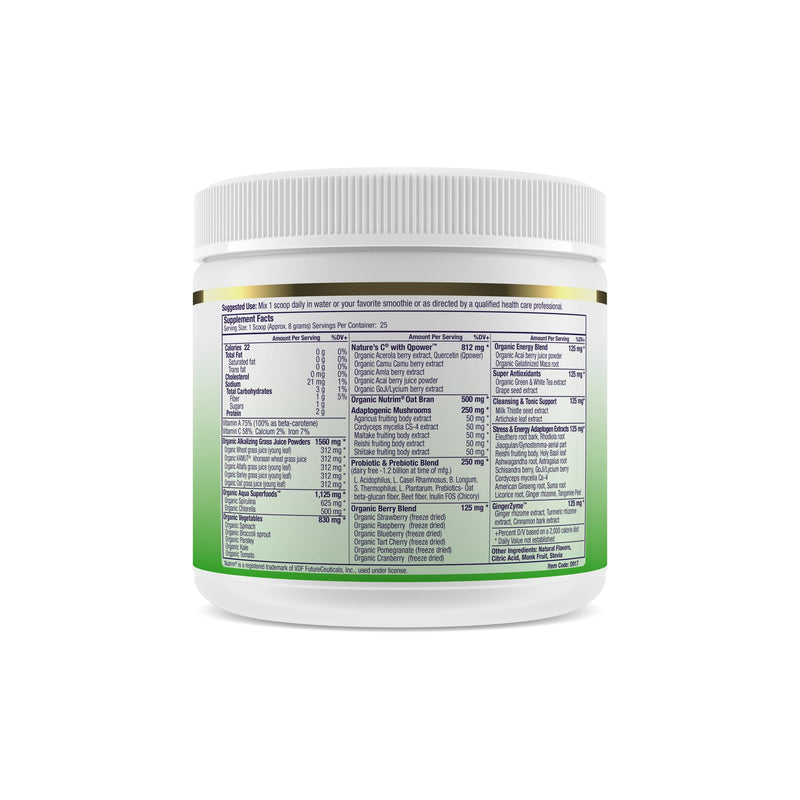 Paradise Herbs ORAC Energy Greens – Apple Superfood Powder, 25 Servings