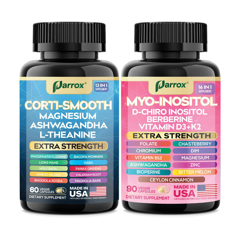 Parrox Cortisol & Myo-Inositol Bundle — Soothe & Smooth 2-Pack
