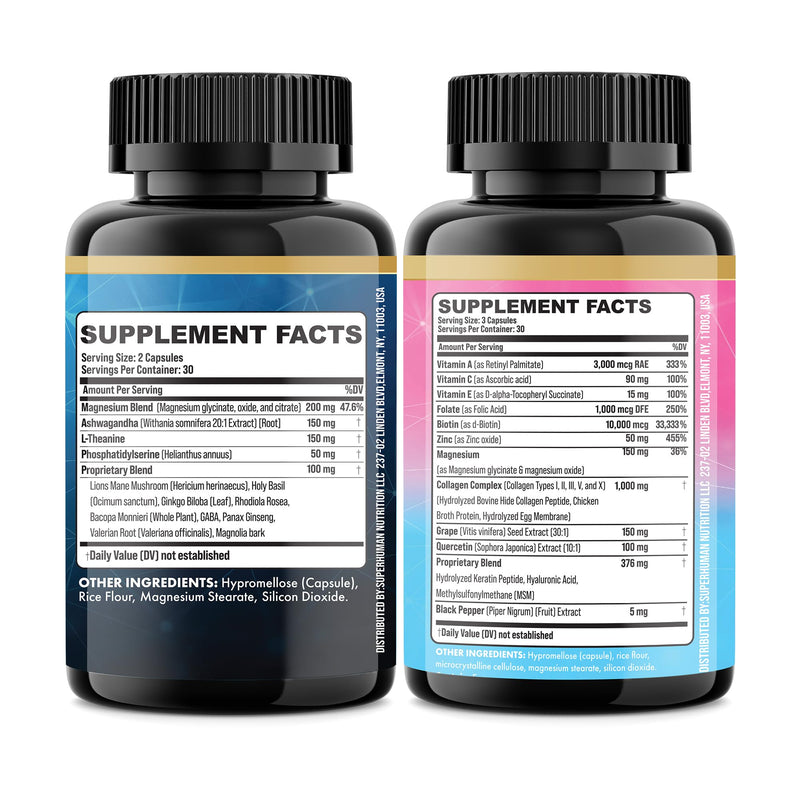 Parrox Shining Serenity Set – Cortisol Support & Collagen (2 Pack)
