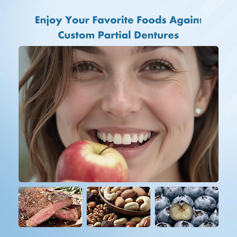 Partial Dentures - Custom Removable Tooth Replacement for Missing Teeth (1 Tooth)