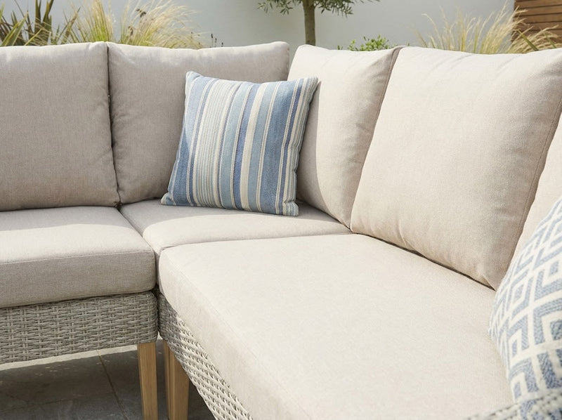 Yalden Weave Corner Garden Sofa Set with Coffee Table