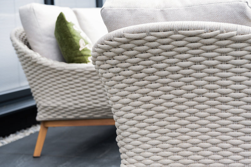 Camberley 2 Seat Rope Weave Lounge Set with Coffee Table