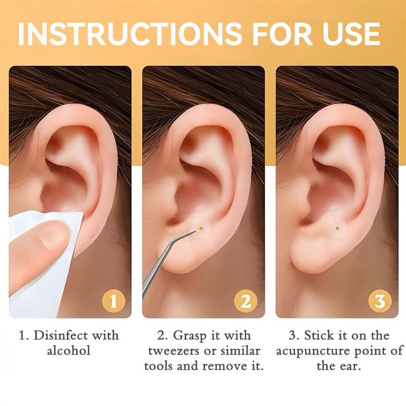 Pddolw Ear Seeds Acupuncture Kit – Relaxation, Easy Application, and Durable 121 Pcs