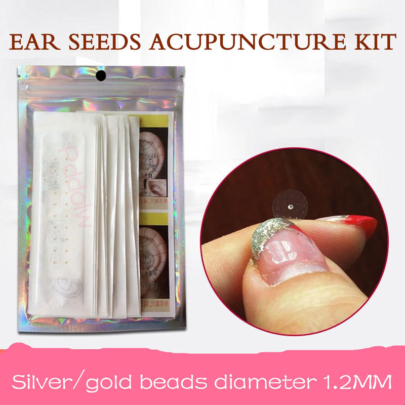 Pddolw Ear Seeds Acupuncture Kit – Relaxation, Easy Application, and Durable 121 Pcs