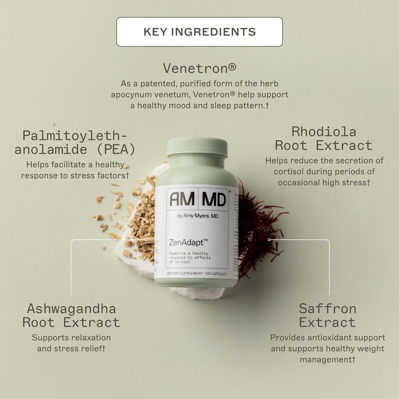 Amy Myers MD ZenAdapt – Stress Relief & Cortisol Balance | Adaptogenic Capsule