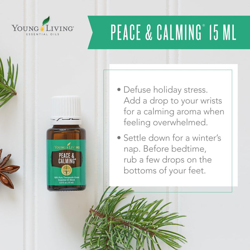 Young Living Peace & Calming Essential Oil 15ml – Calm & Tranquil Aromatherapy