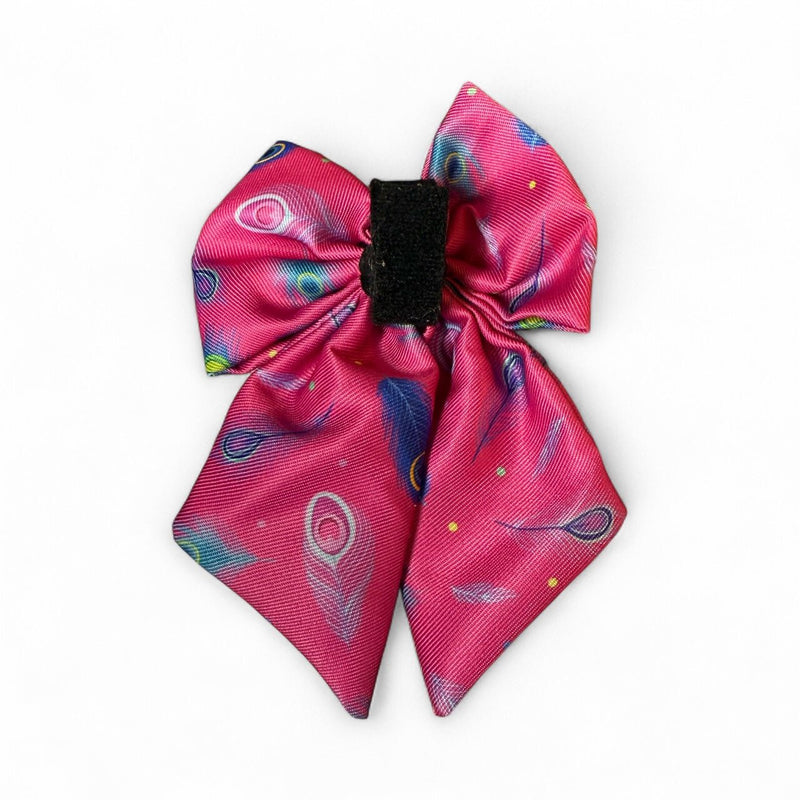 Peacock Power Sailor Bow – Bold, Beautiful & Pretty in Pink