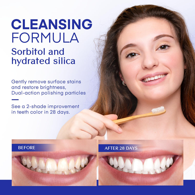 PearlSmile Niacinamide 5% + Nano-Hydroxyapatite 10% Whitening Toothpaste – Fluoride-Free, 4.2oz