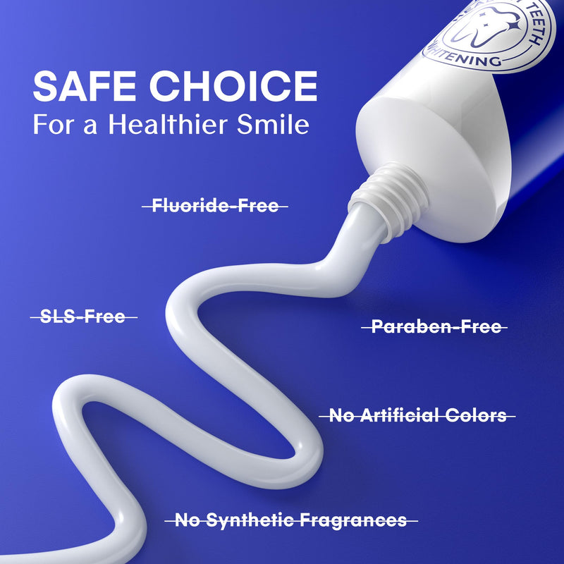 PearlSmile Hydroxyapatite Niacinamide Whitening Toothpaste – 10% Nano-Hydroxyapatite, 5% Niacinamide, Fluoride-Free – 4.2 oz Pack of 2