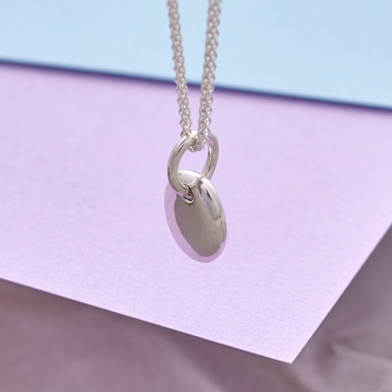 Pebble Personalised Silver Charm