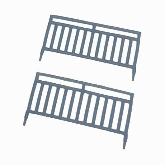 OO Scale Ready to Paint Pedestrian Railing - Wide (10 pack)