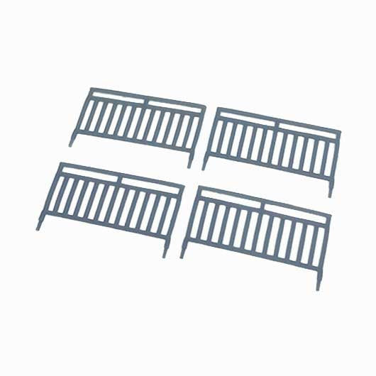 OO Scale Ready to Paint Pedestrian Railing - Wide (10 pack)