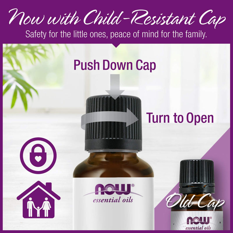 NOW Peppermint Essential Oil 2 oz – Steam Distilled, 100% Pure, Vegan, Child-Resistant Cap