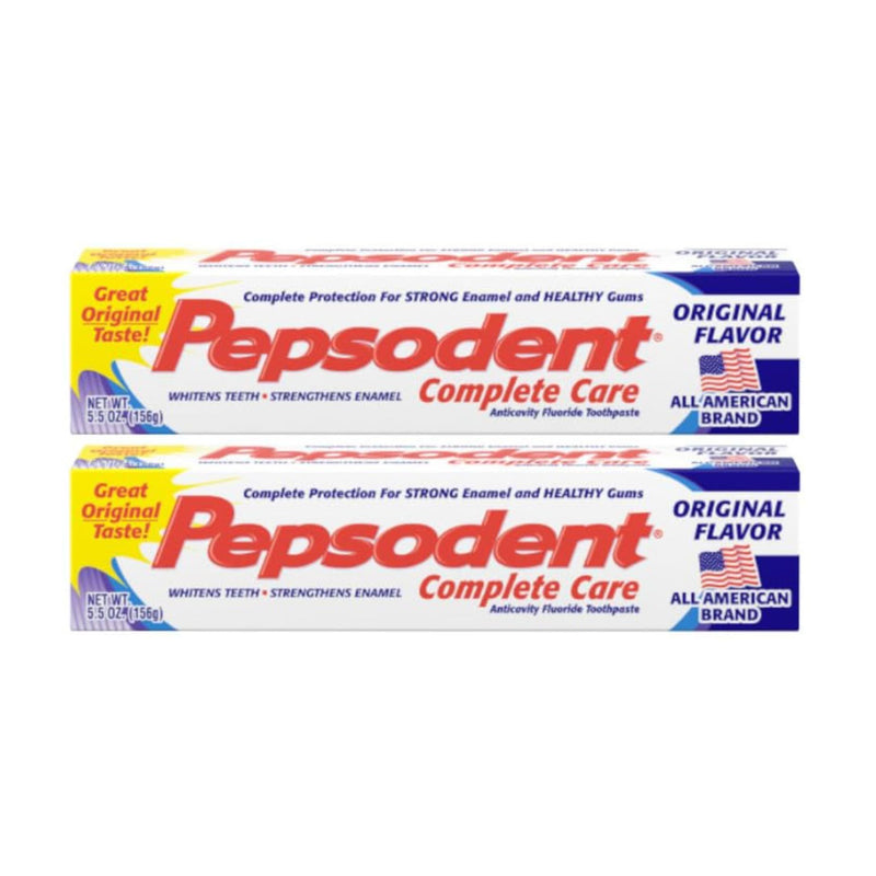 Pepsodent Complete Care Anticavity Toothpaste – 5.5 oz 2 pk – Cavity Protection & Whitening