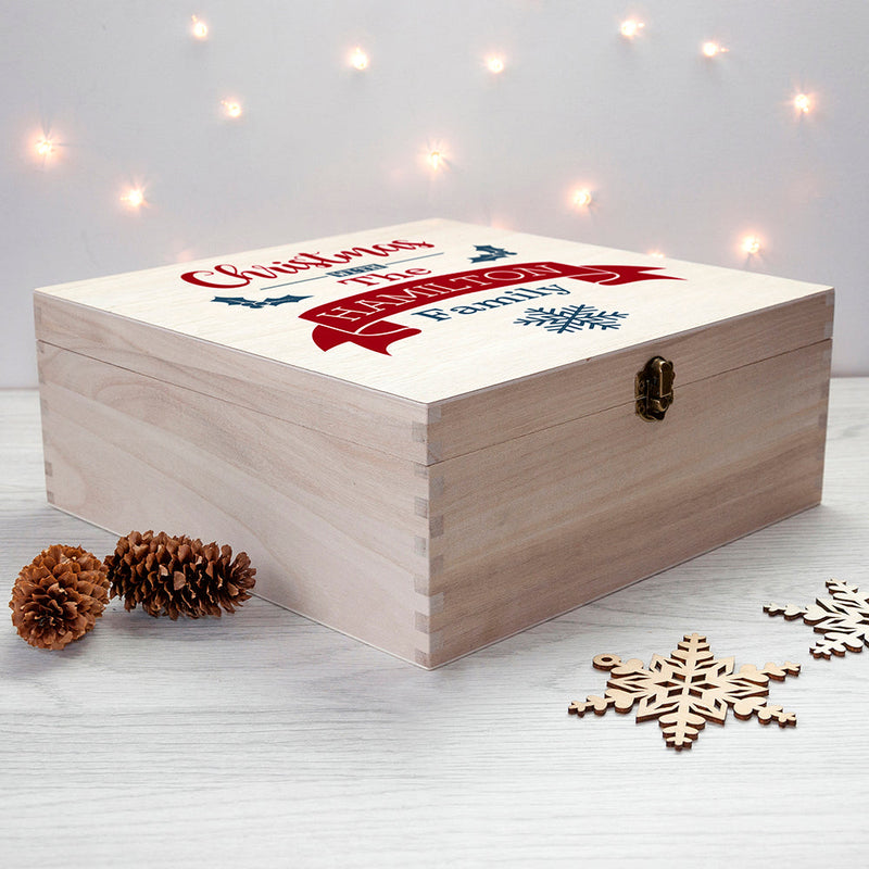 Personalised Family Christmas Eve Box