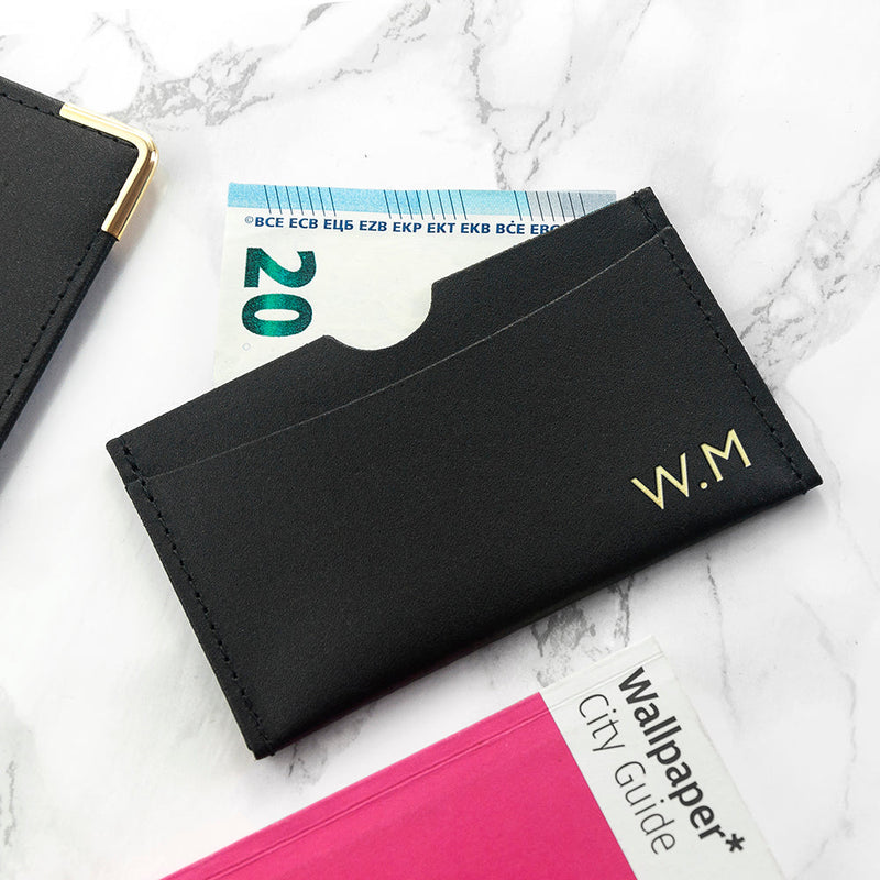Personalised Luxury Leather Card Holder