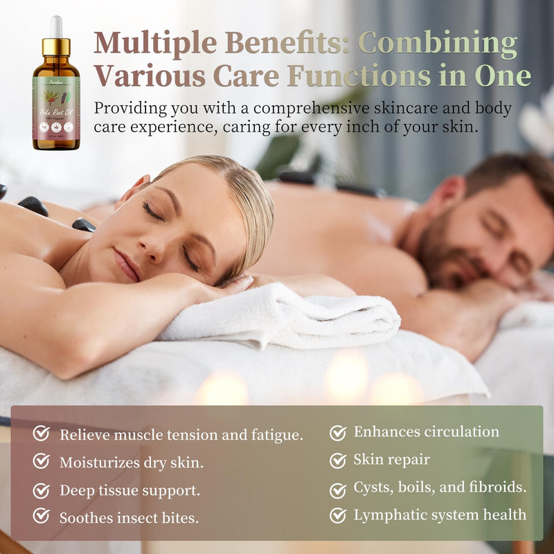 Peralpow Organic Poke Root Oil - Lymphatic Support & Deep Tissue Relief