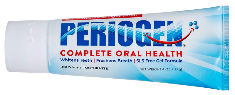 Periogen Tartar Control Toothpaste – SLS Free, Enamel Safe, Whitening Gel
