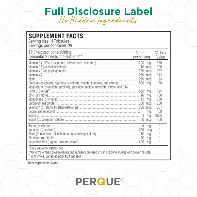 PERQUE Bone Guard Forte 100 Count – Bone Health Supplement