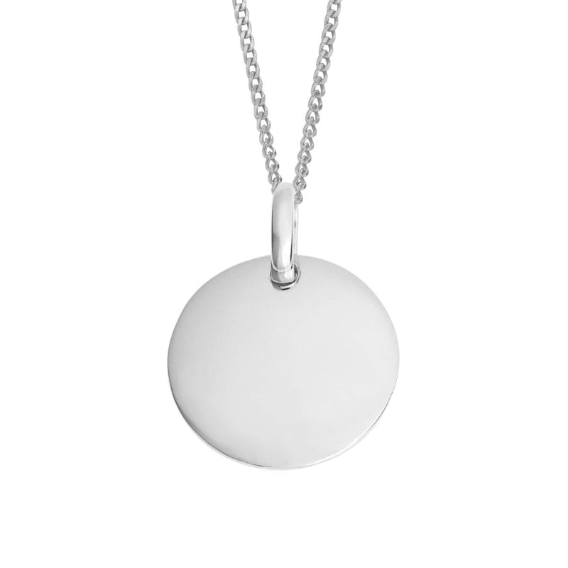 Personalised Silver Necklace – Engraved Sterling Silver Pendant With Custom Photo