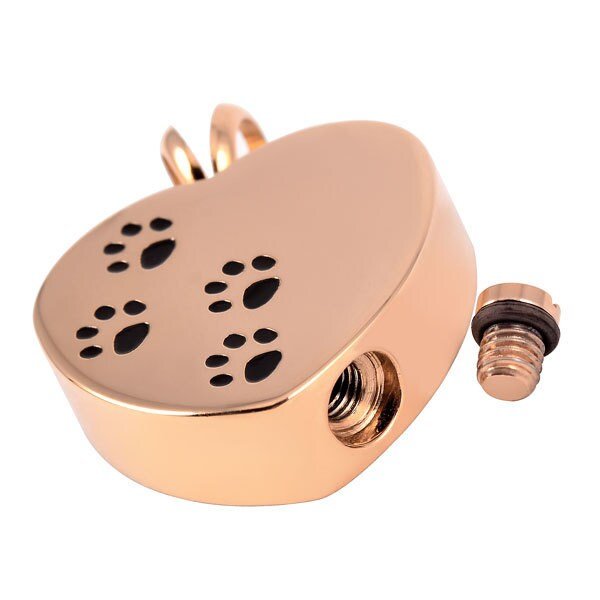 Pet Cremation Jewellery – Gold Plated Heart Shaped Pendant With Engraving