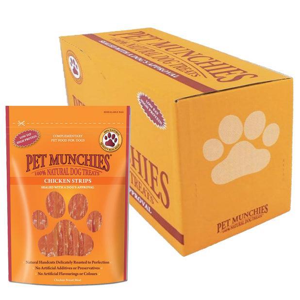 Pet Munchies Chicken Strips Dog Treats 90g - Case of 8