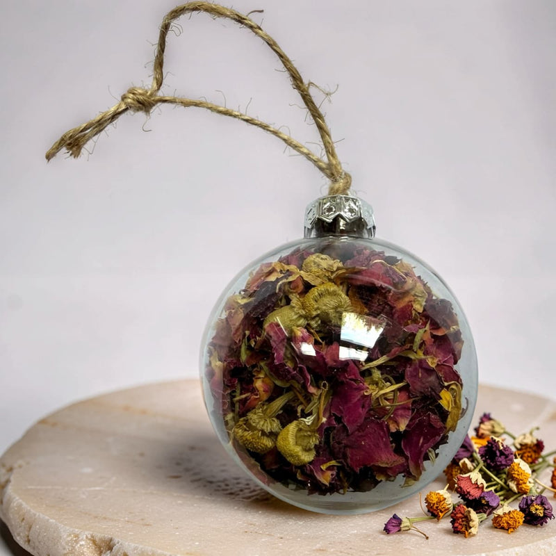 Dried Flower Bauble | Pampas or Rose Petal