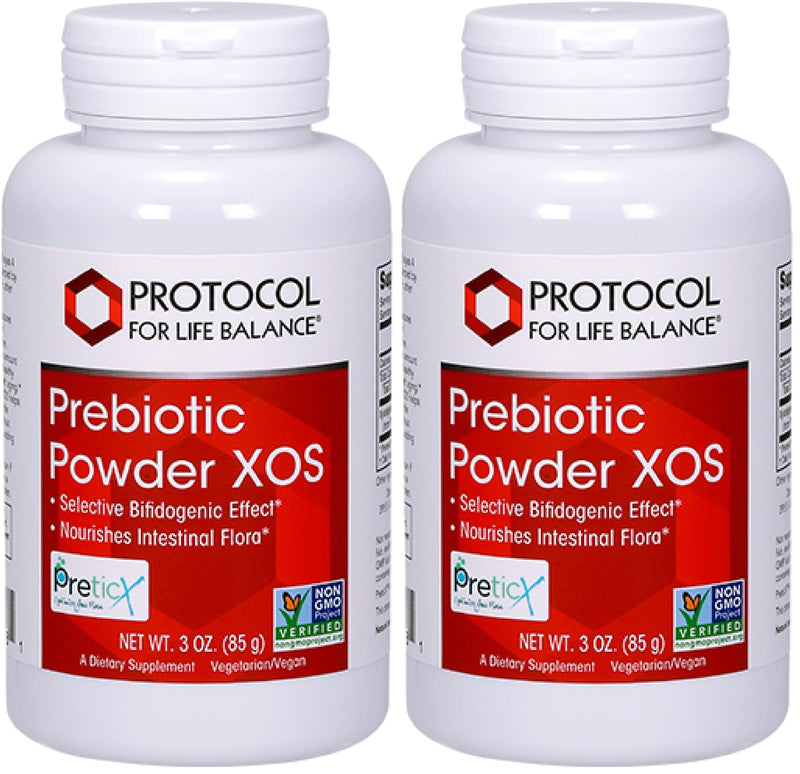 Protocol for Life Balance Prebiotic Powder XOS – 1.55g per Serving | Gut Health & Intestinal Flora | Kosher & Non-GMO | 3 oz (Pack of 2)