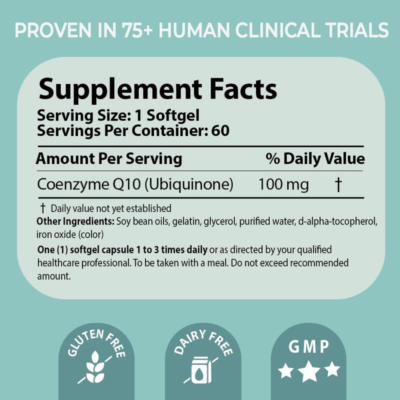 Pharma Nord Bio-Quinone Gold Coenzyme Q10 100mg | The Original CoQ10, High Absorption, 60 Softgels