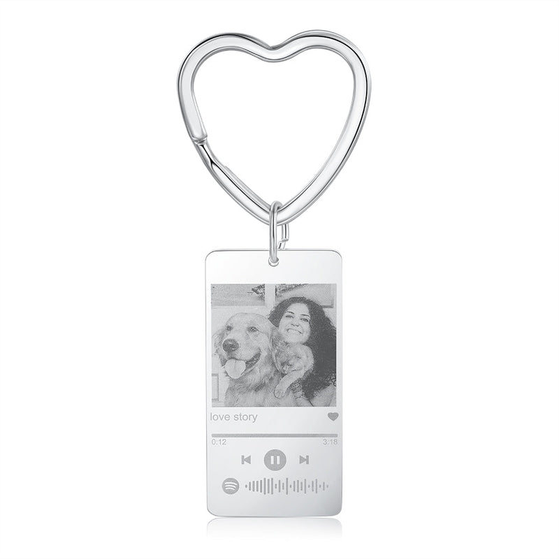 Photo Calendar Keychain - Personalised Anniversary Gift | Custom Photo Keyring