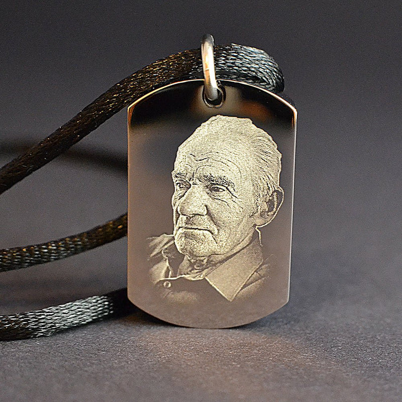 Memorial Dog Tag Necklace – Stainless Steel Cremation Ashes Pendant Keepsake Urn