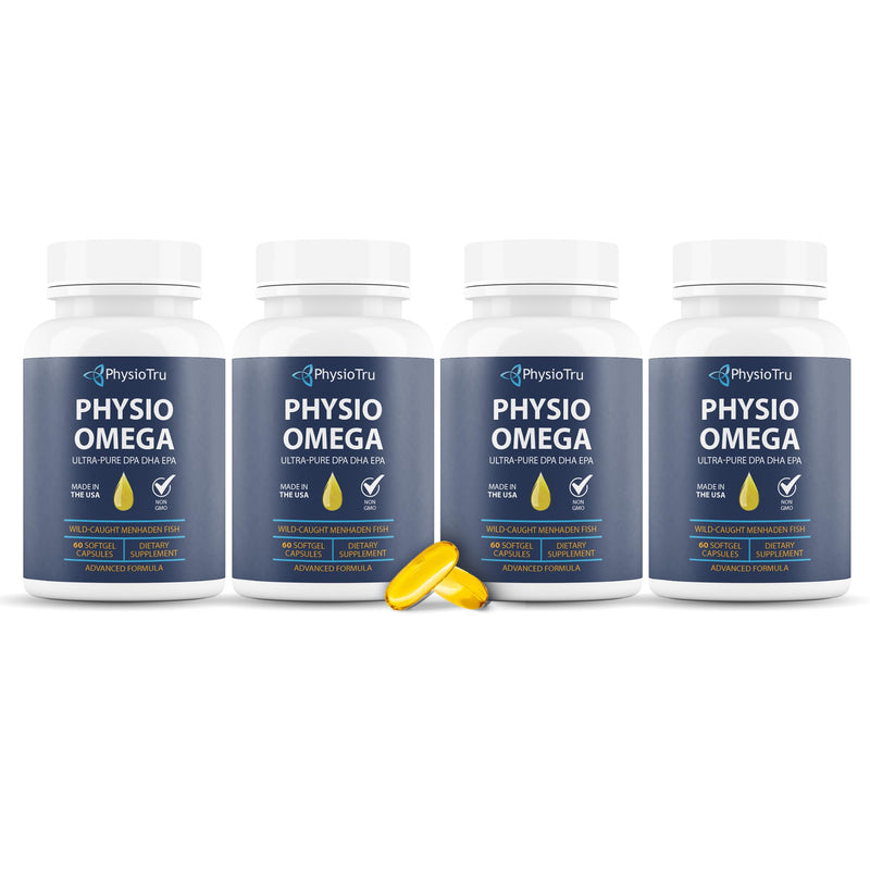 PhysioTru Physio Omega 2400mg Fish Oil – Burpless Omega-3 (EPA, DHA, DPA)