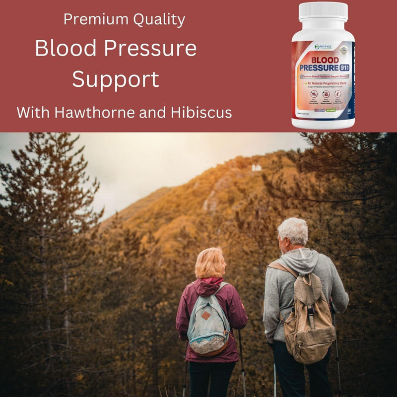 Phytage Labs Blood Pressure 911 Premium Supplement – BP Support Pills. 2 Pack