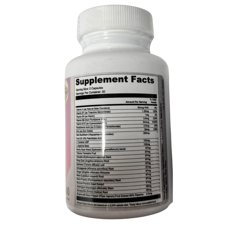LeptiCell Advanced Wellness Supplement – Damiana, Dong Quai, Omega-7s | Phytage Labs | 60 Capsules