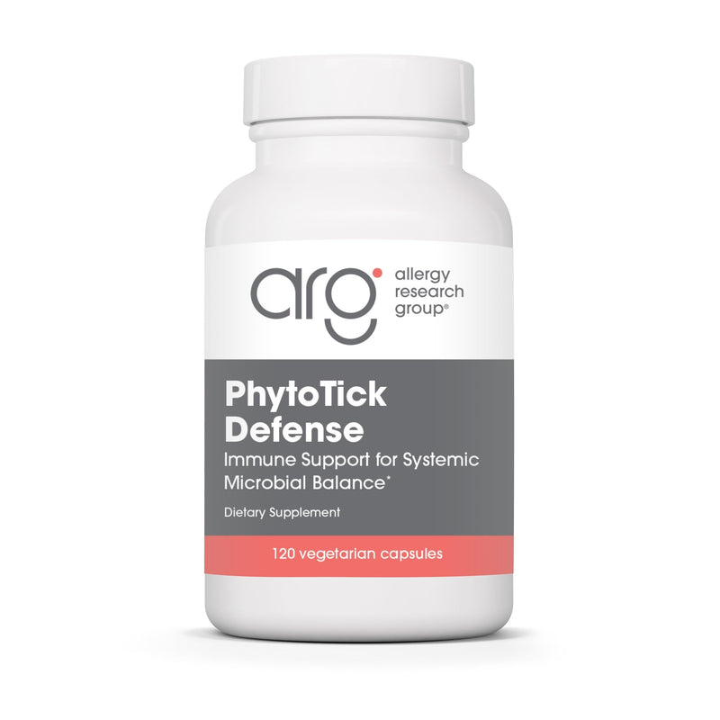 Phyto Tick Defense Mushroom Complex - Allergy Research Group | Lion's Mane & Cordyceps - 120 Vegetarian Capsules
