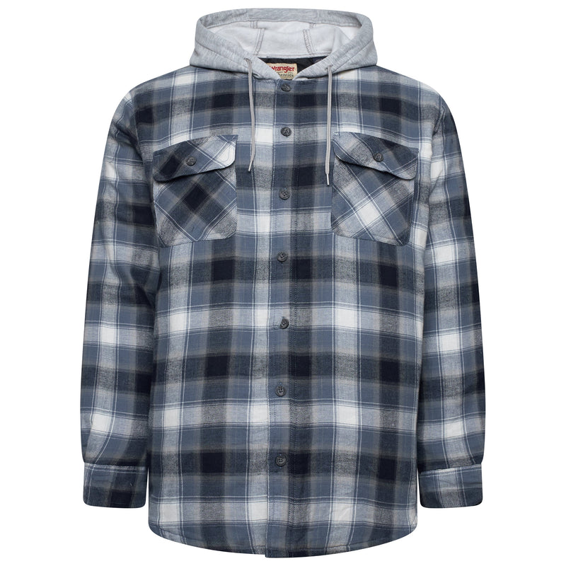 Wrangler Padded Hooded Shirt Jacket