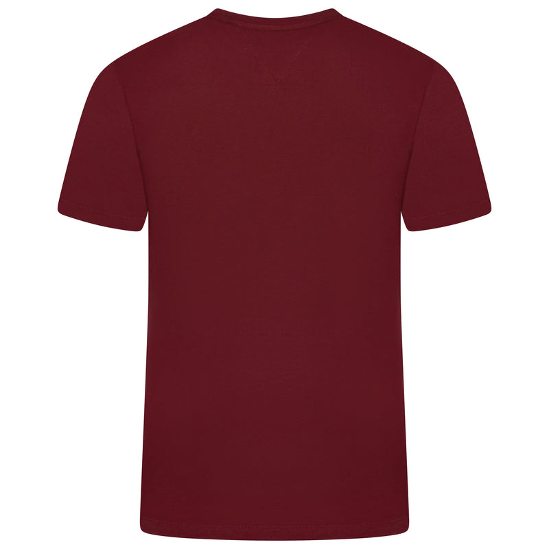 Tommy Hilfiger Flag Embroidery Fitted Crew Neck T-Shirt
