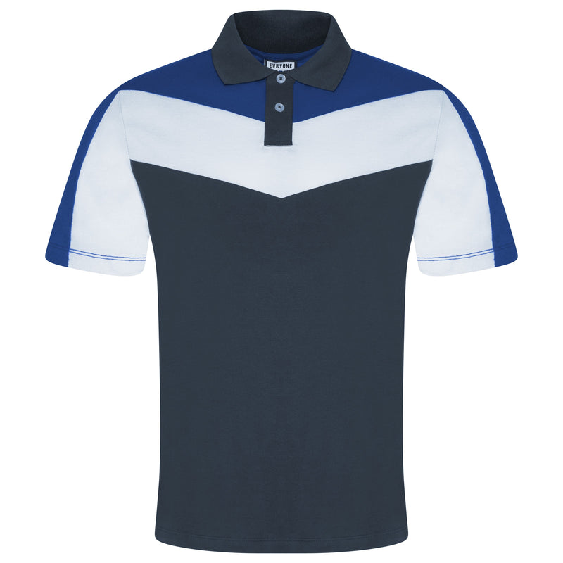 Evryone Contrast Stripe Polo Shirt