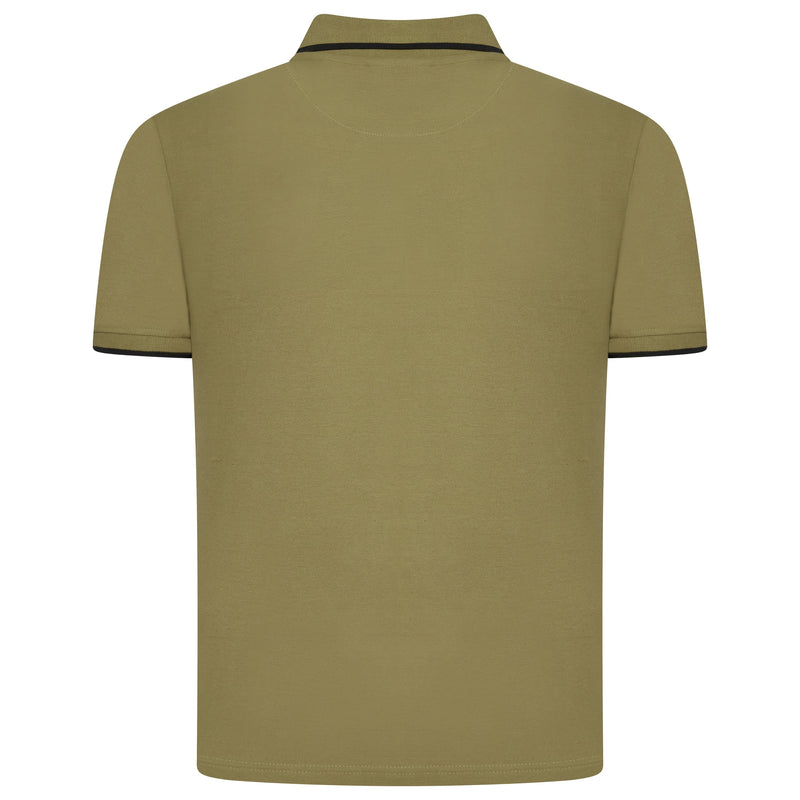 Evryone Contrast Tipped Polo Shirt