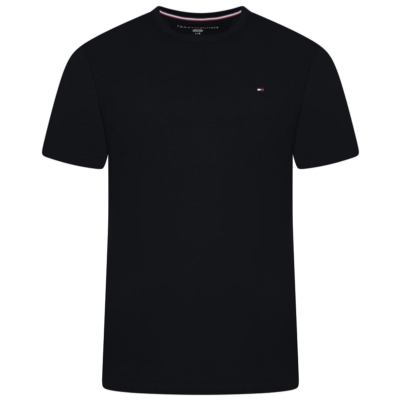 Tommy Hilfiger Flag Embroidery Fitted Crew Neck T-Shirt