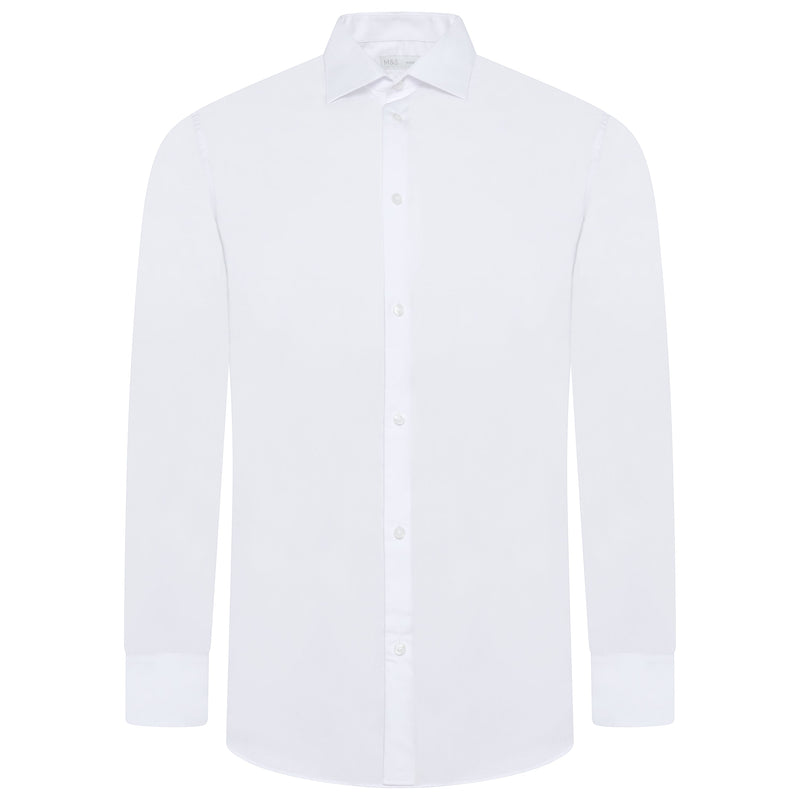 M&S Regular Fit Easy Iron Pure Cotton Shirt