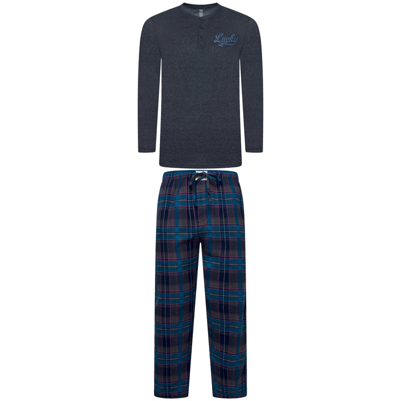Lucky Brand Henley & Flannel Pant Pyjama Set